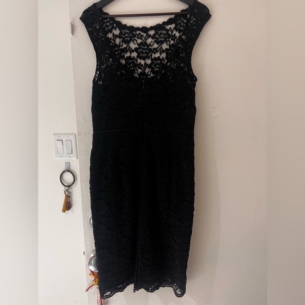 Black lace dress